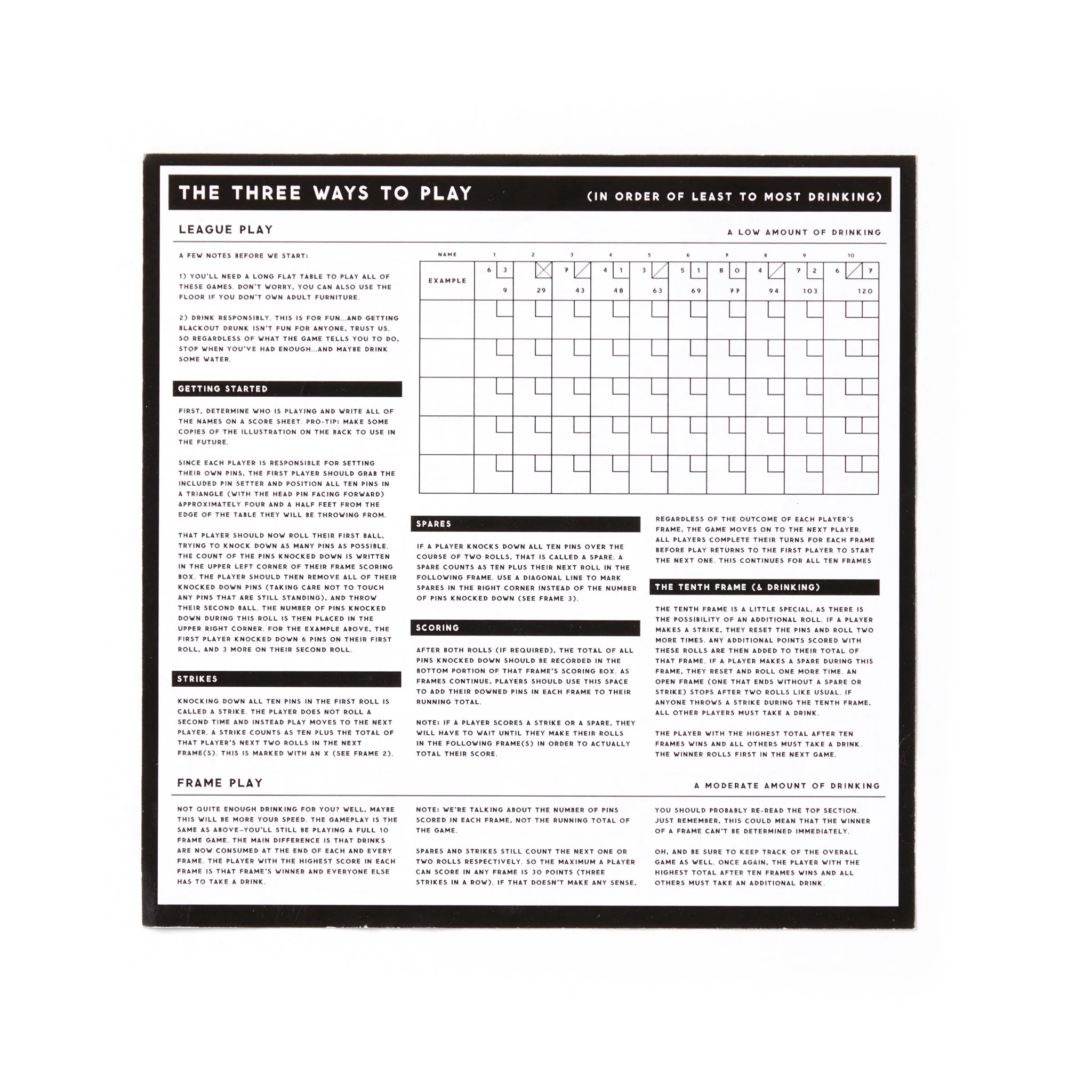 Beer Bowling Drinking Game Set - Image 7