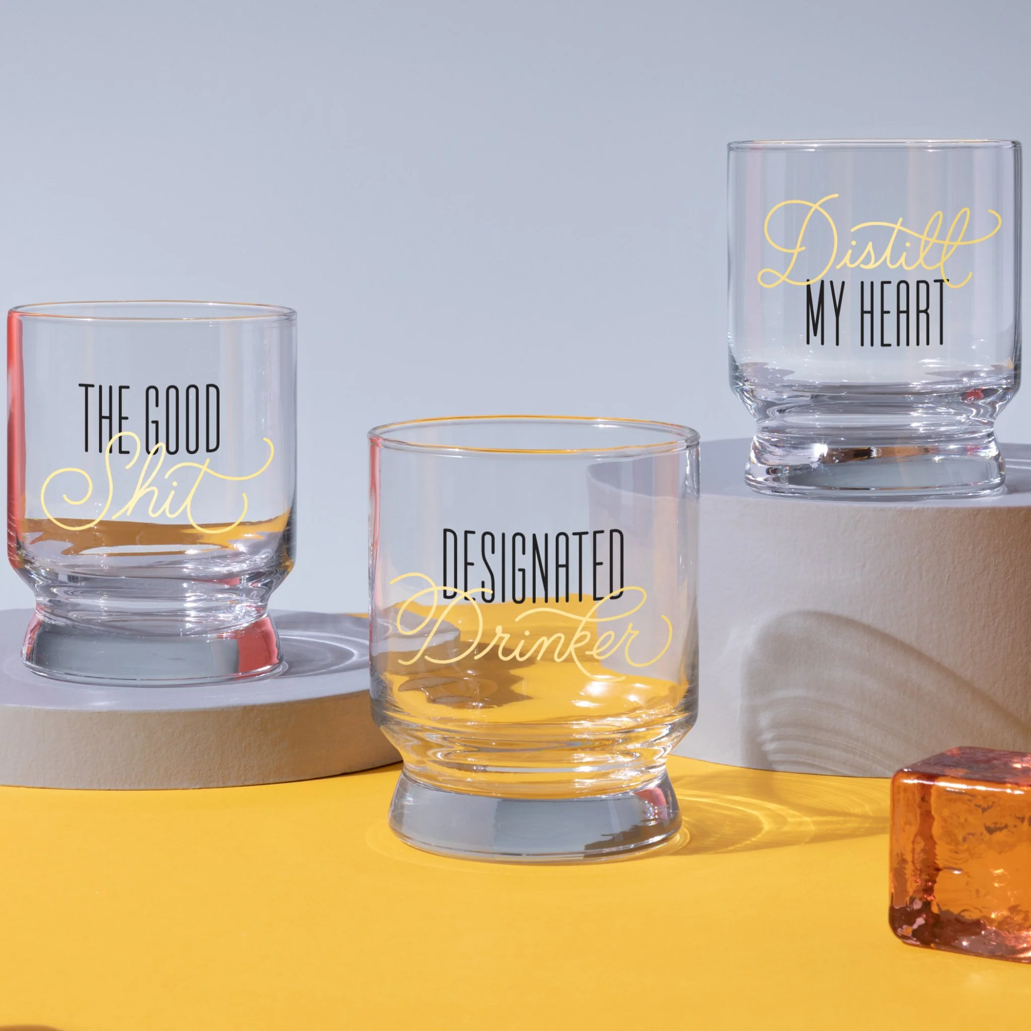 Designated Drinker Lowball Glass - Image 3